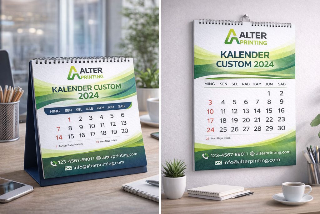 Cetak Kalender Custom – Tips Memilih Finishing Premium