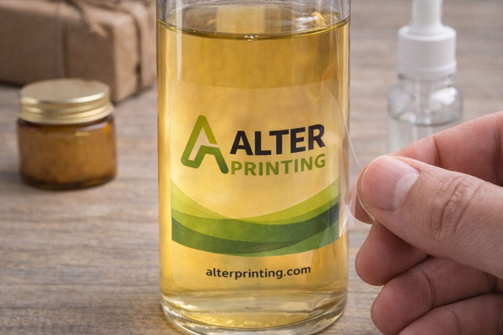 Stiker Transparan Custom – Tampilan Elegan untuk Label Produk