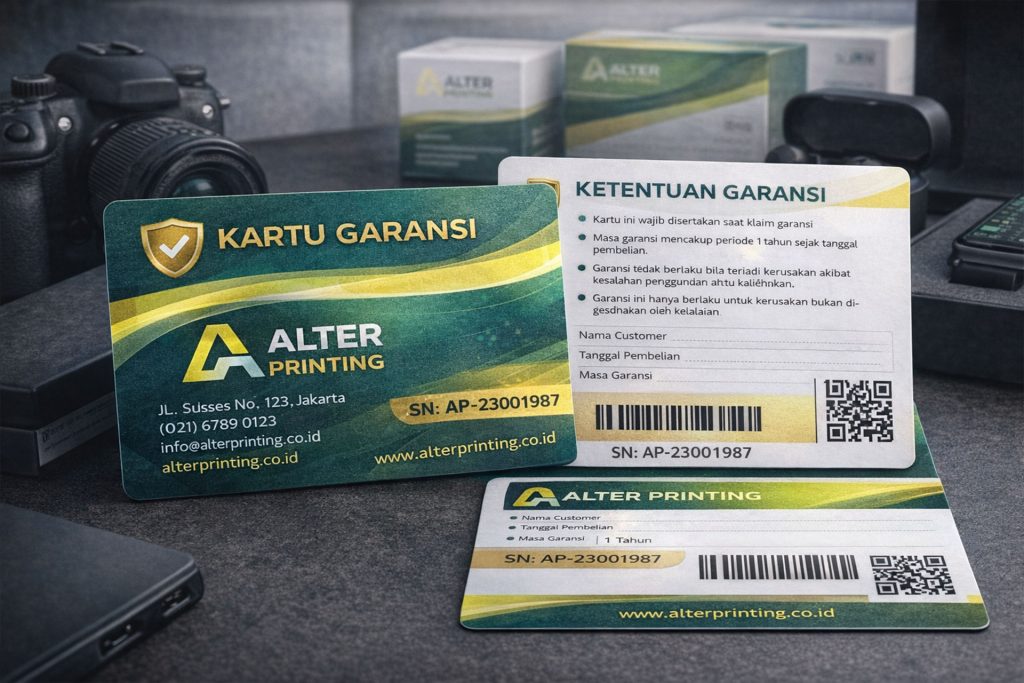 Cetak Kartu Garansi Produk – Tingkatkan Kepercayaan Konsumen