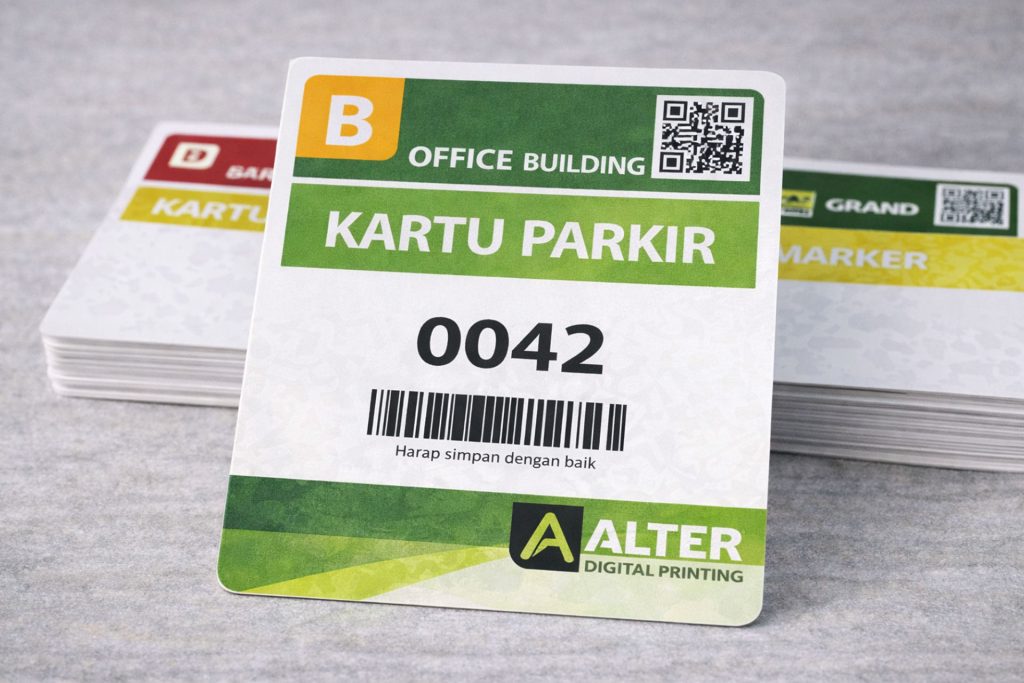 Cetak Kartu Parkir Custom – Sistem Parkir Lebih Tertata
