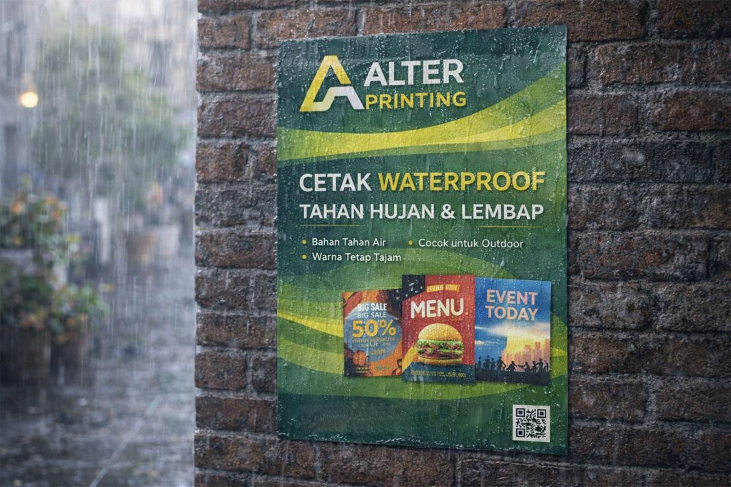 Cetak Poster Waterproof – Solusi Promosi Tahan Air