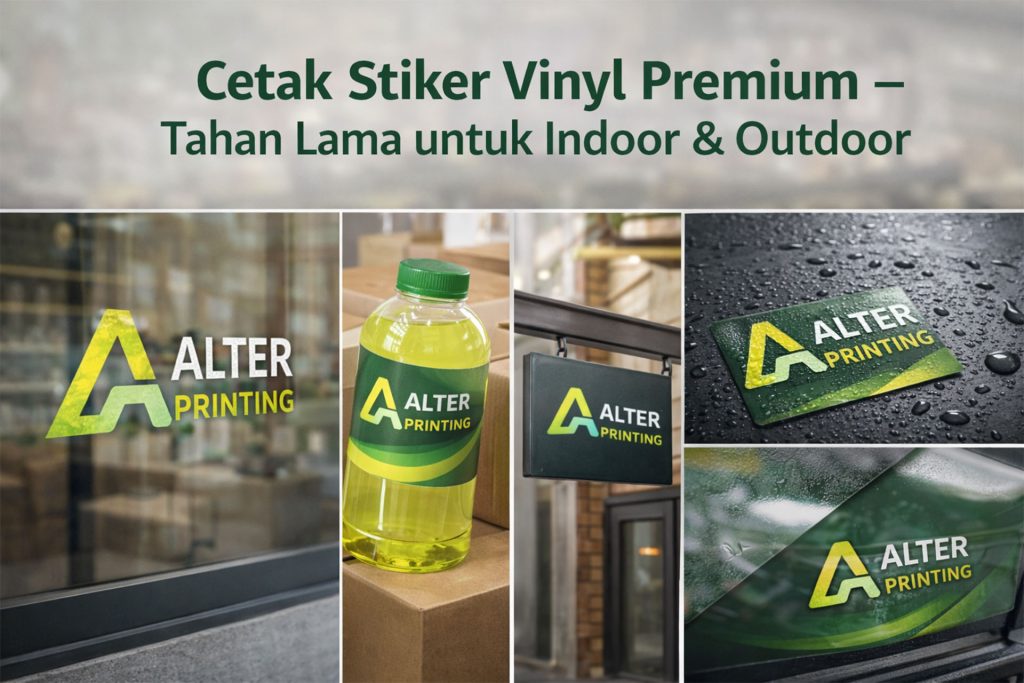 Cetak Stiker Vinyl Premium – Tahan Lama untuk Indoor & Outdoor